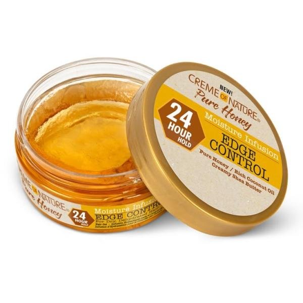 Crème of Nature Pure Honey Moisture Infusion Edge Control – Gel Hydratant & Fixant pour les Contours