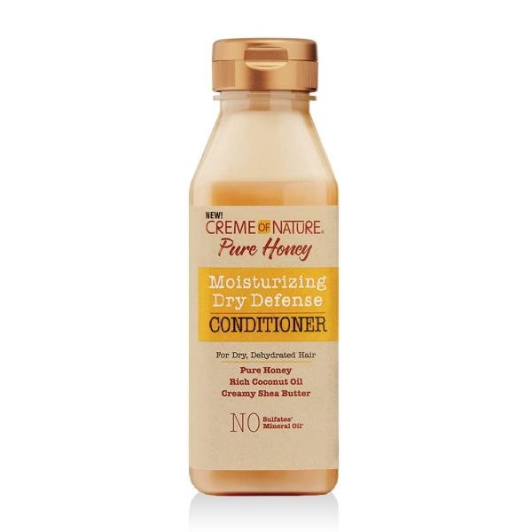 Crème of Nature Pure Honey Moisturizing Dry Defense Conditioner – Après-Shampooing Hydratant Anti-Sécheresse