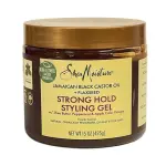 SheaMoisture Jamaican Black Castor Oil + Flaxseed Strong Hold Styling Gel – Gel Coiffant à Forte Tenue
