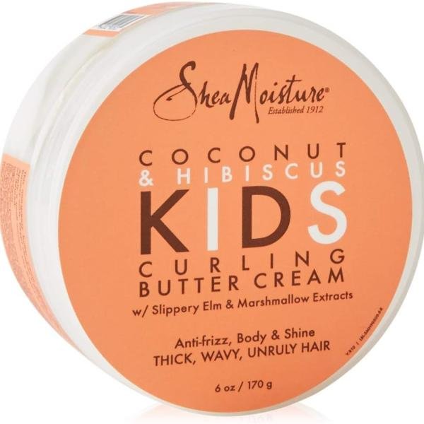 SheaMoisture Coconut & Hibiscus Kids Curling Buttercream – Crème Beurre Définissante pour Boucles des Enfants