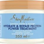 SheaMoisture Manuka Honey & Yogurt Hydrate & Repair Protein Power Treatment – Soin Protéiné Hydratant & Réparateur