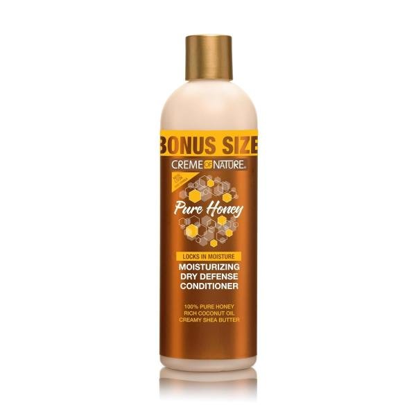 Crème of Nature Pure Honey Moisturizing Dry Defense Conditioner – Après-Shampooing Hydratant Anti-Sécheresse