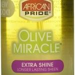 African Pride Olive Miracle Braid Sheen Spray – Spray Brillant & Nourrissant pour Tresses