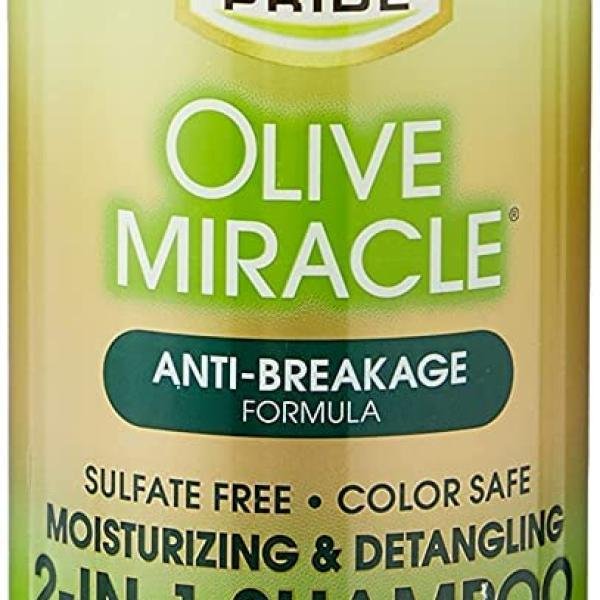 African Pride Olive Miracle 2-en-1 Shampoo – Shampooing & Après-Shampooing Hydratant