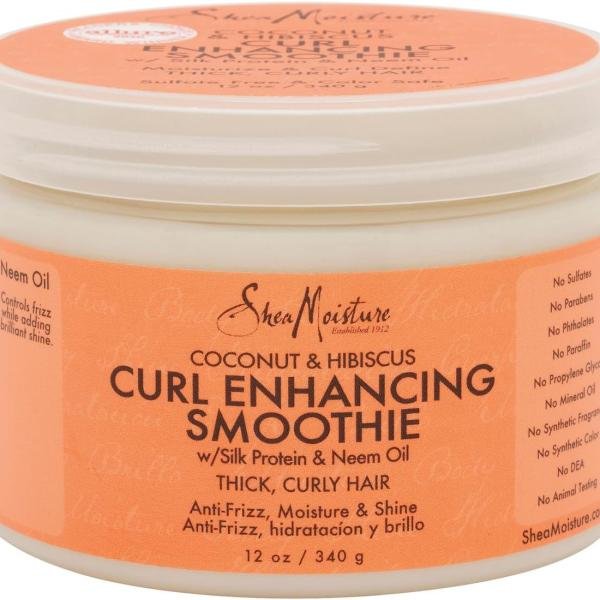 SheaMoisture Coconut & Hibiscus Curl Enhancing Smoothie – Crème Définissante pour Boucles 240 g
