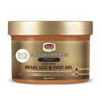 African Black Castor Miracle Braid, Loc & Twist Gel – Gel Coiffant pour Tresses, Locks & Twists