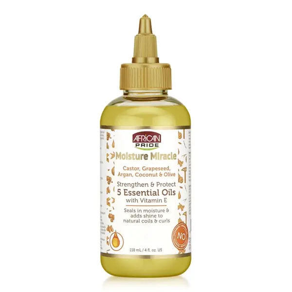 African Pride 5 Essential Oils – Huile Capillaire Nourrissante & Revitalisante