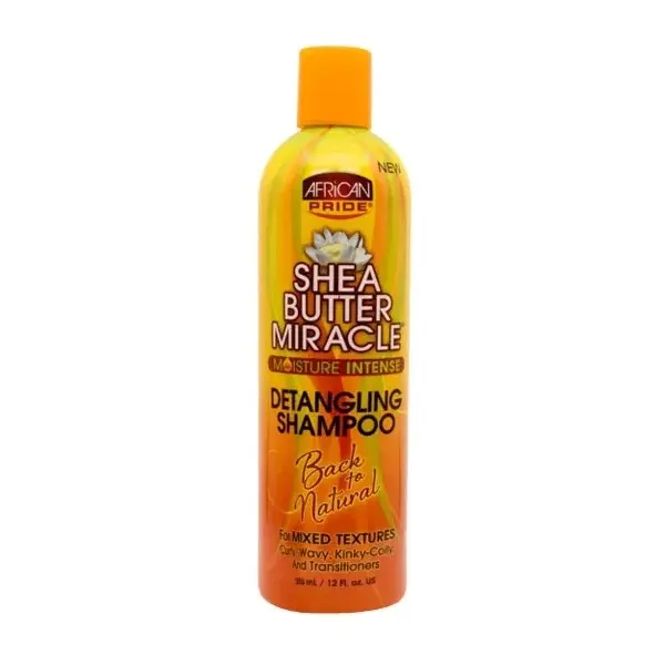 African Pride Shea Miracle Detangling Shampoo – Shampooing Hydratant & Démêlant au Beurre de Karité