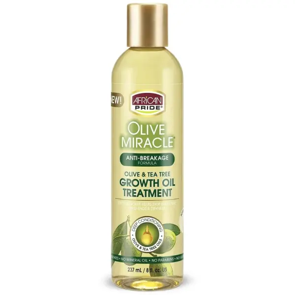 African Pride Olive Miracle Growth Oil Treatment – Huile de Soin Fortifiante & Nourrissante