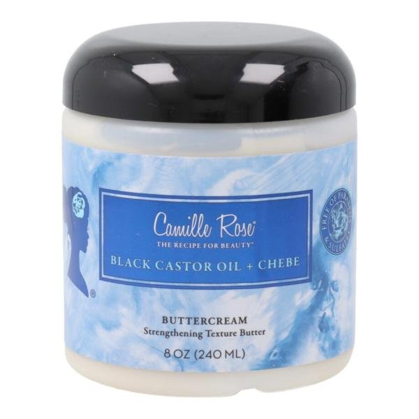 Camille Rose Black Castor Oil & Chébé Buttercream – Crème Capillaire Nourrissante & Fortifiante