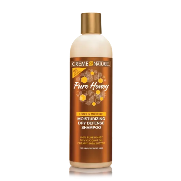 Crème of Nature Pure Honey Moisturizing Dry Defense Shampoo – Shampooing Hydratant Anti-Sécheresse