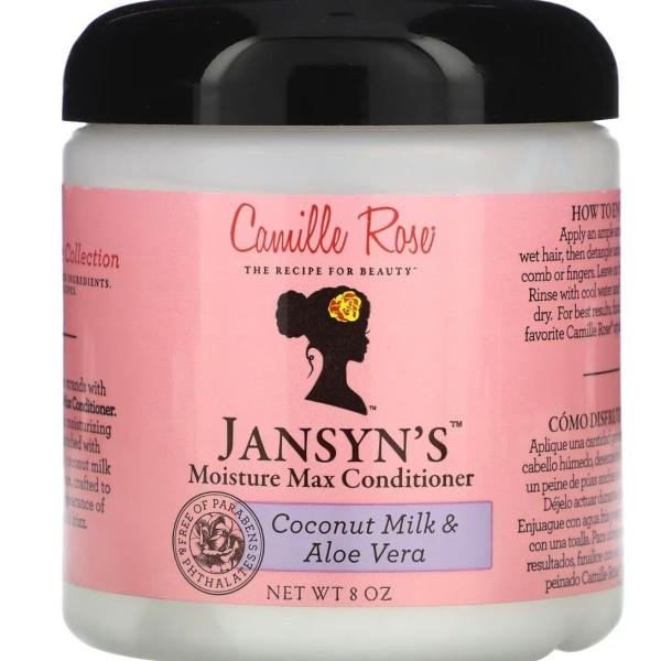 Camille Rose Jansyn’s Moisture Max Conditioner – Après-Shampooing Hydratant au Lait de Coco & Aloe Vera