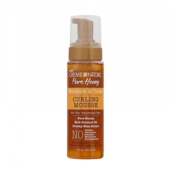 crème of nature pure honey moisture & twist curling mousse