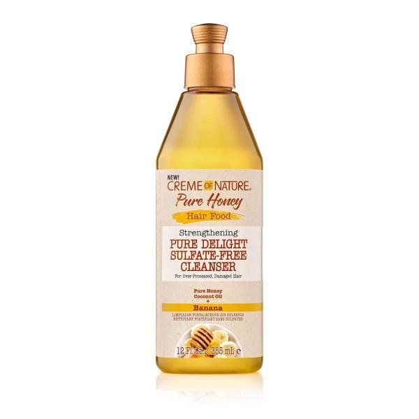 Crème of Nature Pure Honey Pure Delight Sulfate-Free Cleanser – Nettoyant Capillaire Sans Sulfates Hydratant