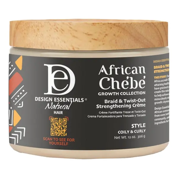 African Chébé Braid & Twist Out Strengthening Crème – Crème Fortifiante pour Tresses & Twist-Out