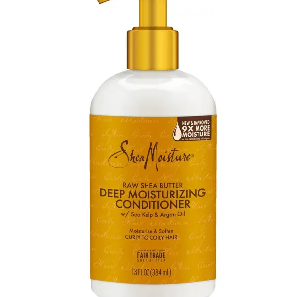 SheaMoisture Raw Shea Butter Deep Moisturizing Conditioner – Après-Shampooing Hydratant Intense au Beurre de Karité