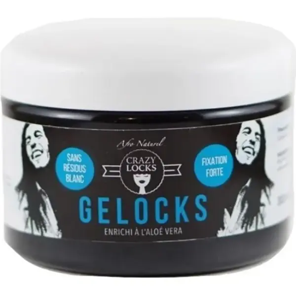 Afro Naturel Crazy Locks Gelocks Noir – Gel Coiffant pour Locks