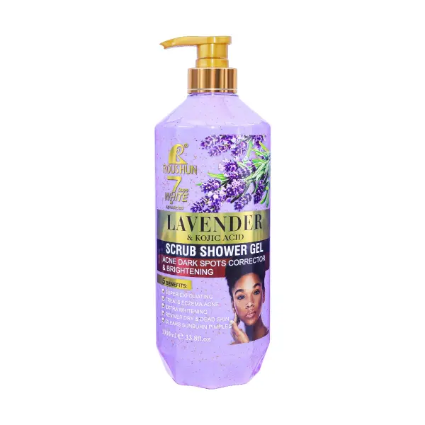 Roushun Lavender & Kojic Acid Scrub Shower Gel