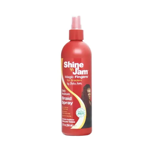 Shine N’ Jam Braid Spray – Spray Hydratant & Rafraîchissant pour Tresses