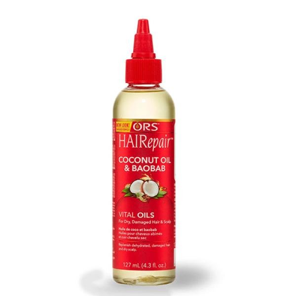 ORS Olive Oil Hair Repair Coconut & Baobab Vital Oils – Huiles Vitales Réparatrices Coco & Baobab