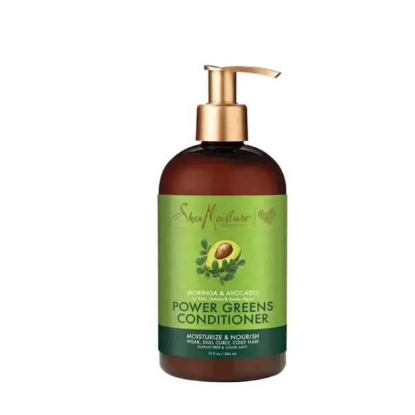 SheaMoisture Moringa & Avocado Power Greens Conditioner – Après-Shampooing Hydratant & Nourrissant