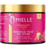 Mielle Pomegranate & Honey Maximum Hold Gel Styler – Gel Coiffant à Tenue Maximale