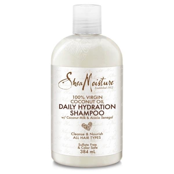 SheaMoisture 100% Virgin Coconut Oil Daily Hydration Shampoo – Shampooing Hydratant Quotidien à l’Huile de Coco Vierge