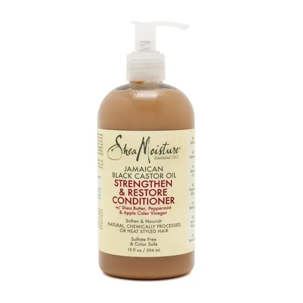 SheaMoisture Jamaican Black Castor Oil Strengthen & Restore Conditioner – Après-Shampooing Fortifiant & Réparateur