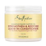 SheaMoisture Après-Shampoing Sans Rinçage Fortifiant à l’Huile de Ricin Noire de Jamaïque – 440 ml