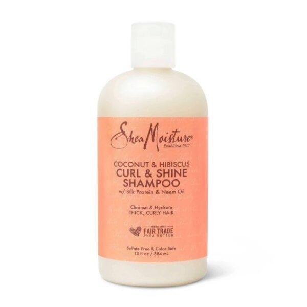 SHEA MOISTURE COCONUT & HIBISCUS CURL & SHINE SHAMPOOING 384ML